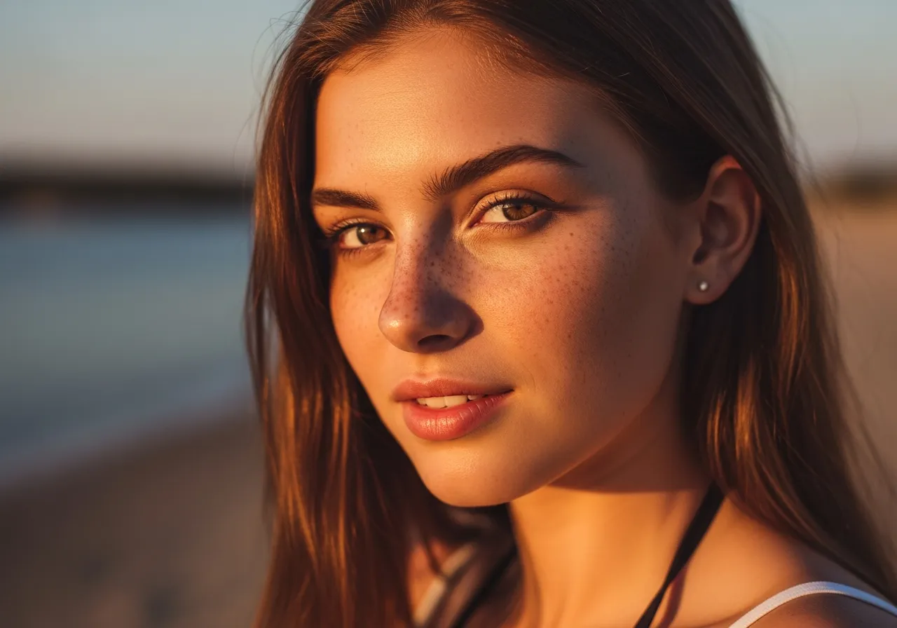 Freckling con pecas naturales semipermanentes en nariz y pómulos
