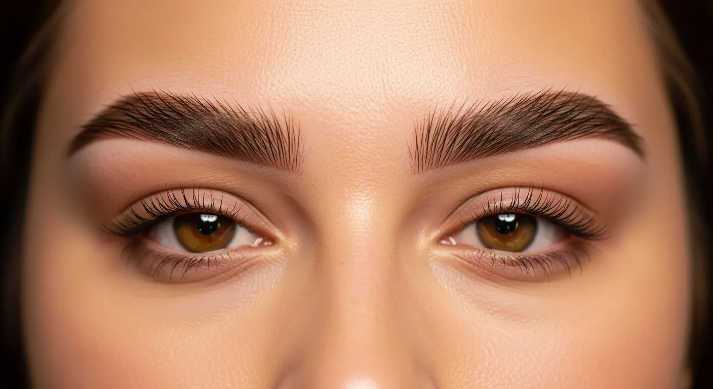 Resultado de hairstroke con simetría perfecta en cejas naturales