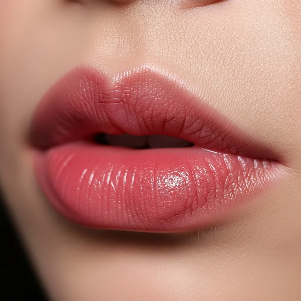 Micropigmentación de labios con efecto lip blush en tono rosado natural